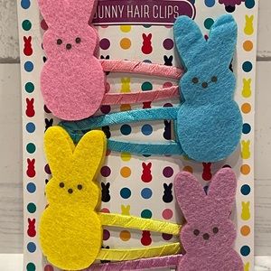 Peeps Bunny Hair Clips